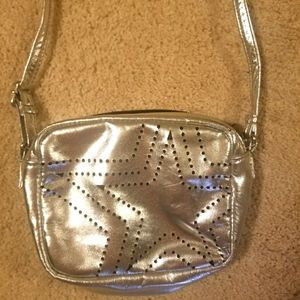 Sequin Metallic Star Crossbody Purse